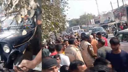 Bahraich: Uncontrolled police jeep runs over four women, including an innocent child