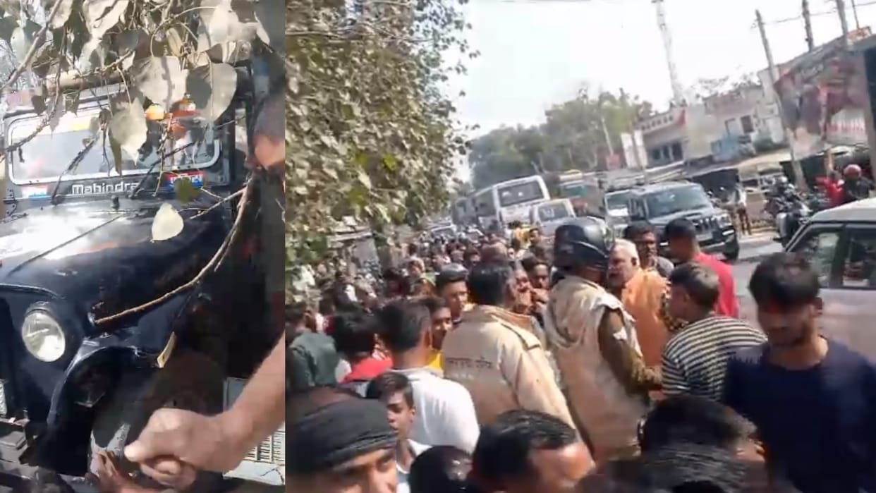 Bahraich: Uncontrolled police jeep runs over four women, including an innocent child