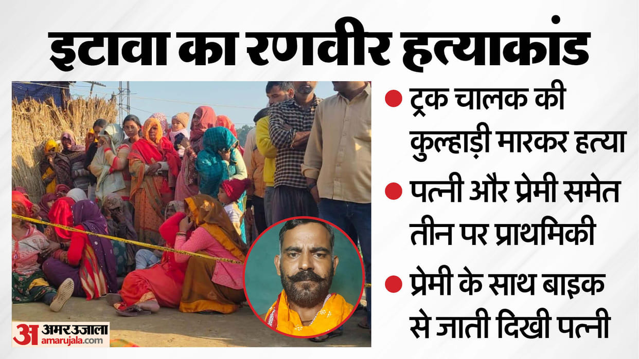 wife murder her husband with her lover In Etawah Pooja was seen riding bike with her lover