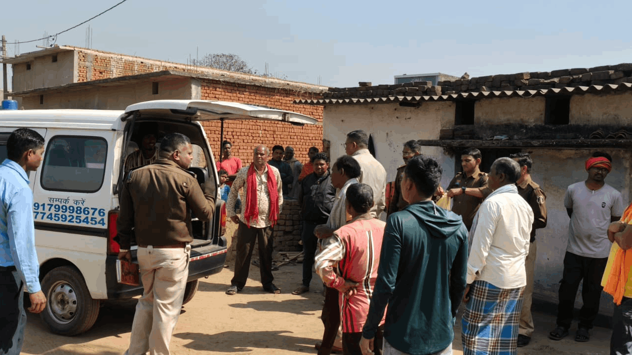 हत्या के बाद गांव में मचा हड़कंप