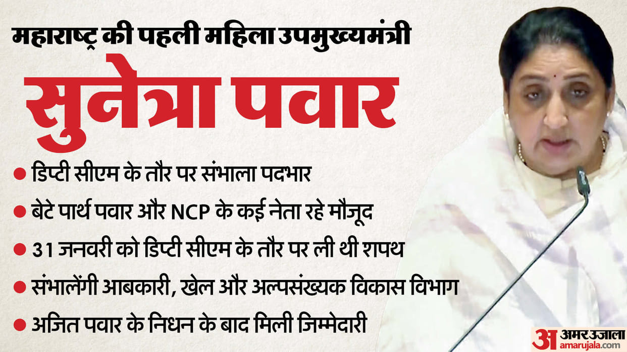 Sunetra Pawar takes charge as Maharashtra Deputy Chief Minister sparking excitement among supporters
