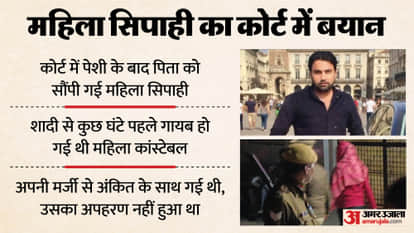 Meerut female constable kidnapping case woman constable was handed over to her father after appearing in court