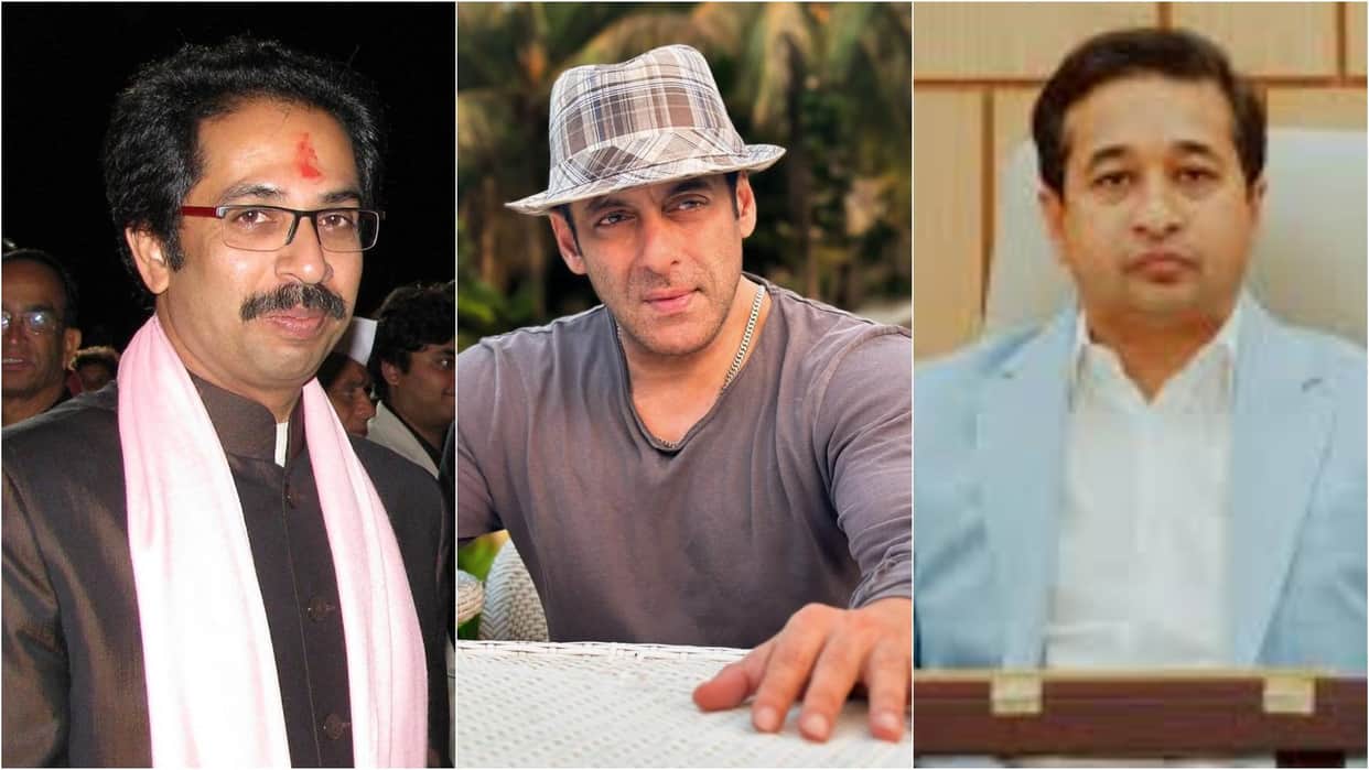 BJP minister Nitesh Rane slammed Uddhav Thackeray claiming actor Salman Khan more Hindu than him