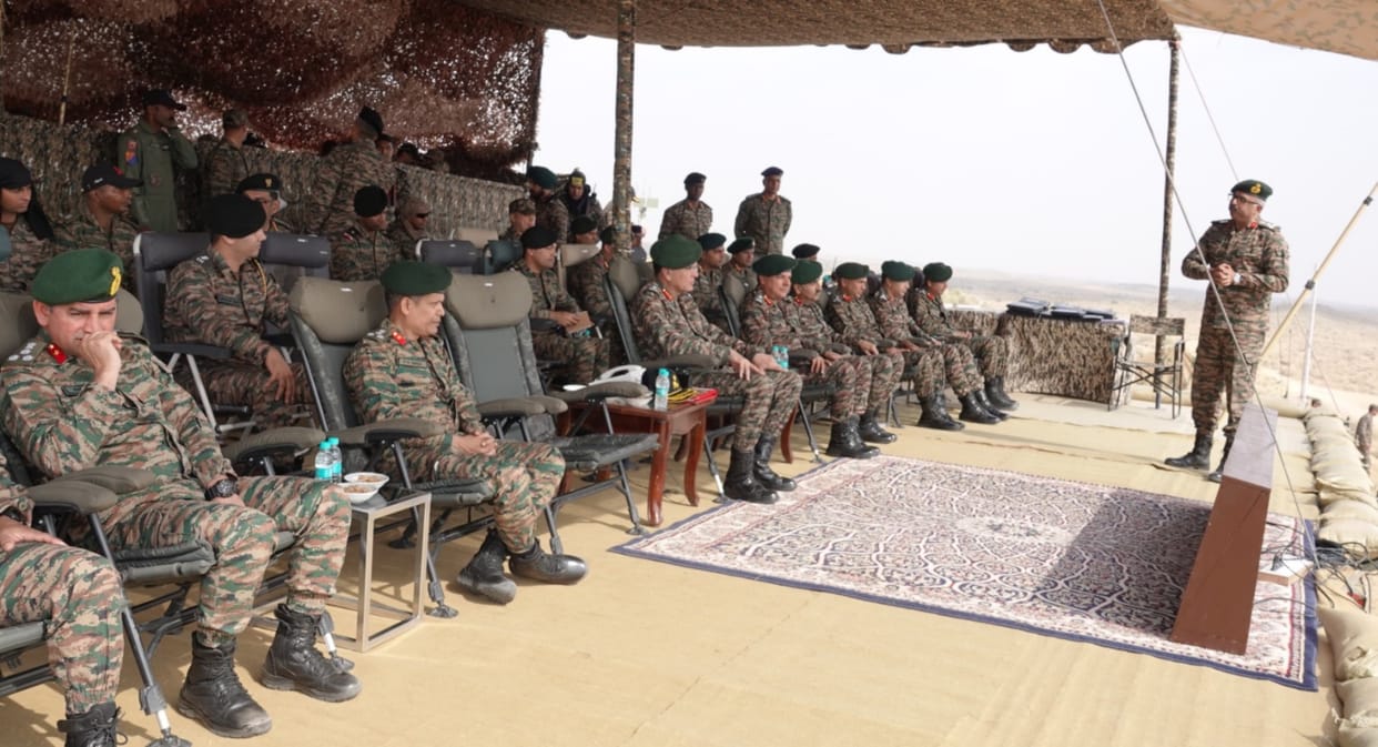 indian army exercise rudra shakti pokhran live firing lt gen dhiraj seth