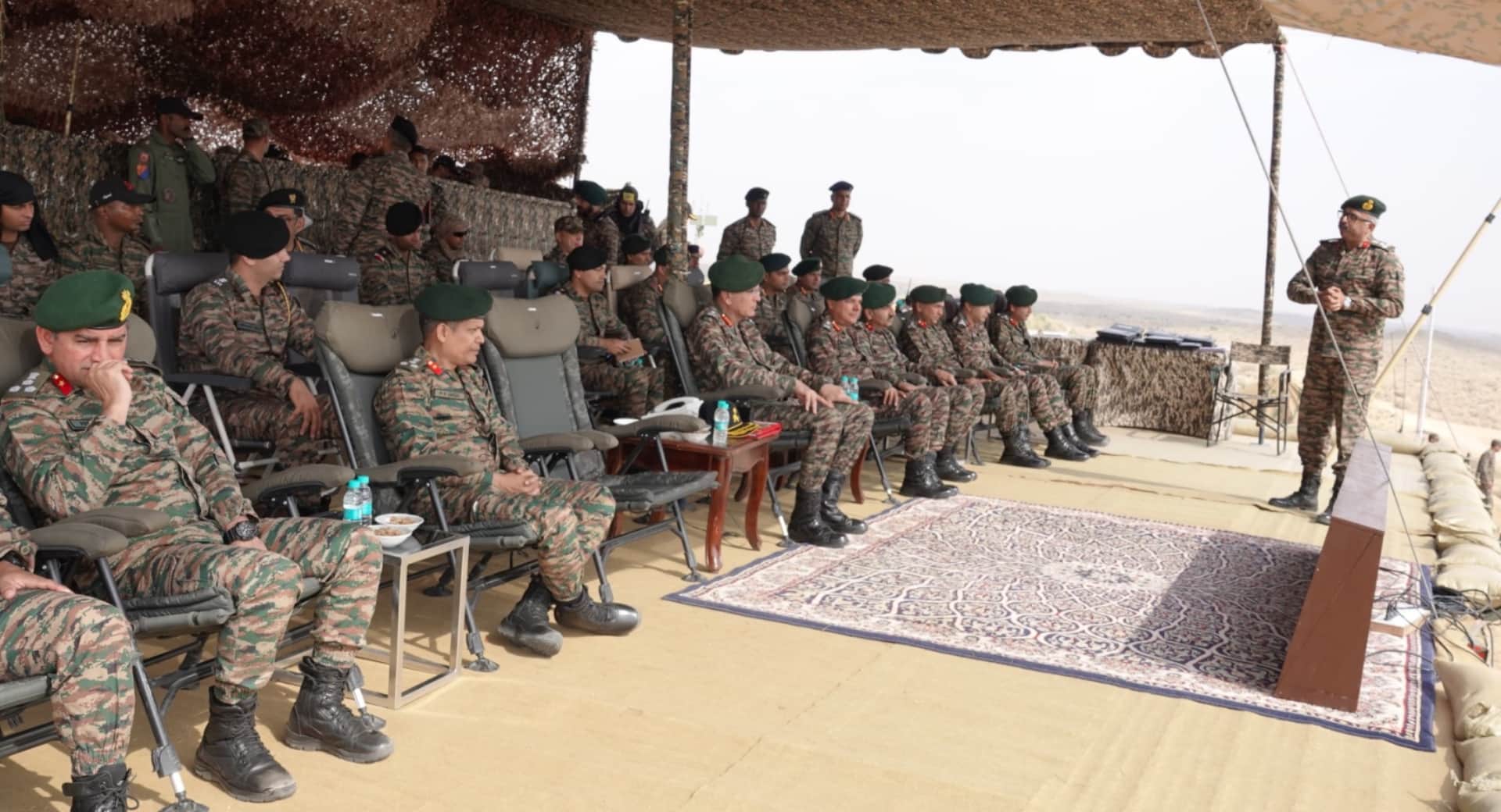 आर्मी कमांडर ने ‘रुद्र शक्ति’ अभ्यास की समीक्षा की