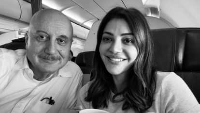 Anupam Kher Meet Kajal Aggarwal In Recent Flight Share Old Memories