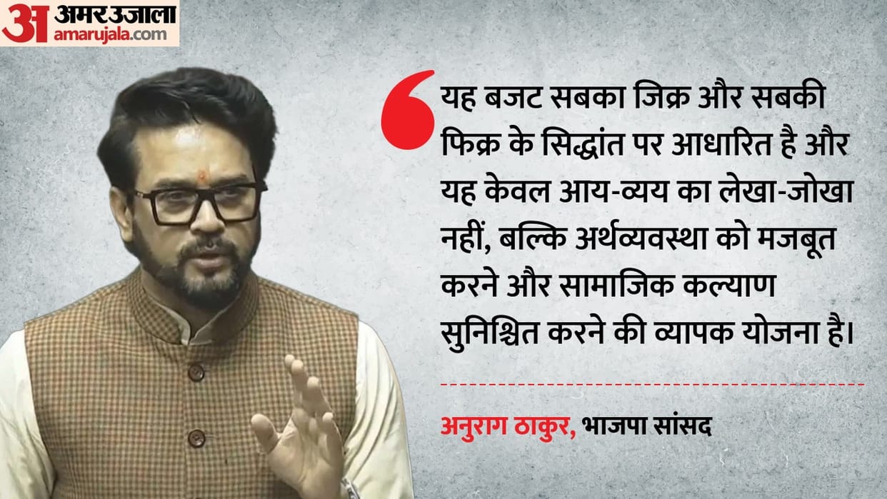 Parliament Anurag Thakur called the budget a development express saying beneficial for all sections