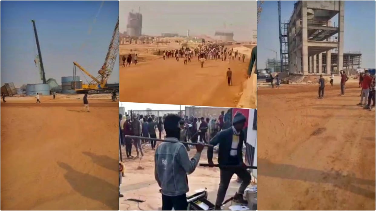 Jaisalmer News: Dispute at Wonder Cement Plant turns violent with thousands of workers staging violent protest