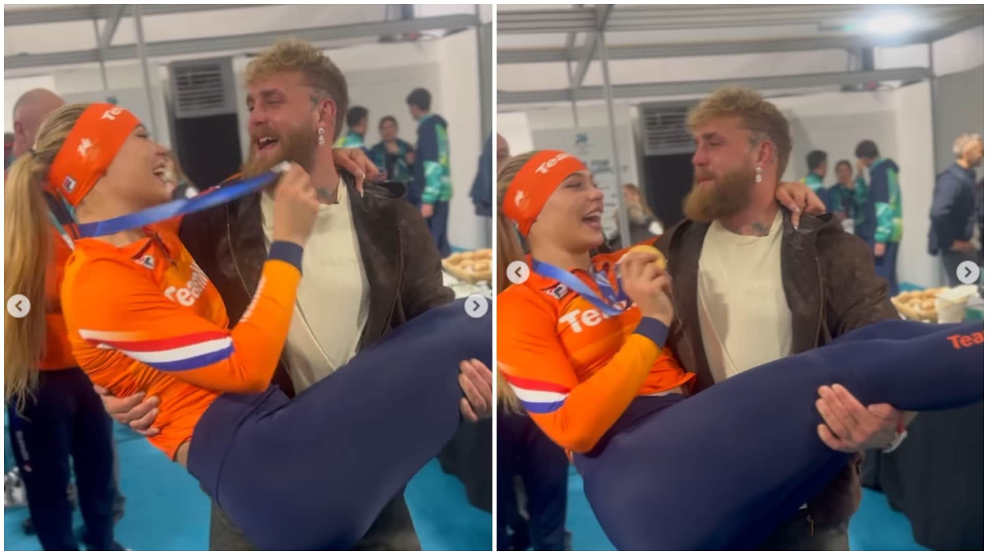 Winter Olympics: Mike Tyson’s Conqueror Jake Paul Breaks Down as Girlfriend jutta leerdam Wins Gold