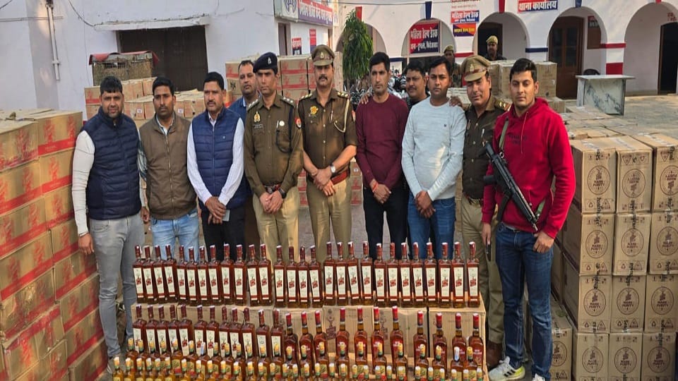 English liquor worth Rs 92 lakh seized from truck