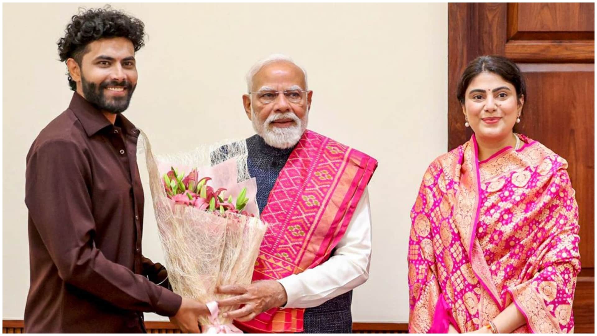 Ravindra Jadeja, Rivaba Meet PM Modi; Call It A Moment Of Pride