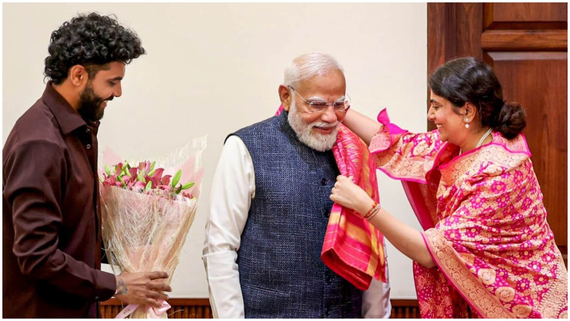 Ravindra Jadeja, Rivaba Meet PM Modi; Call It A Moment Of Pride