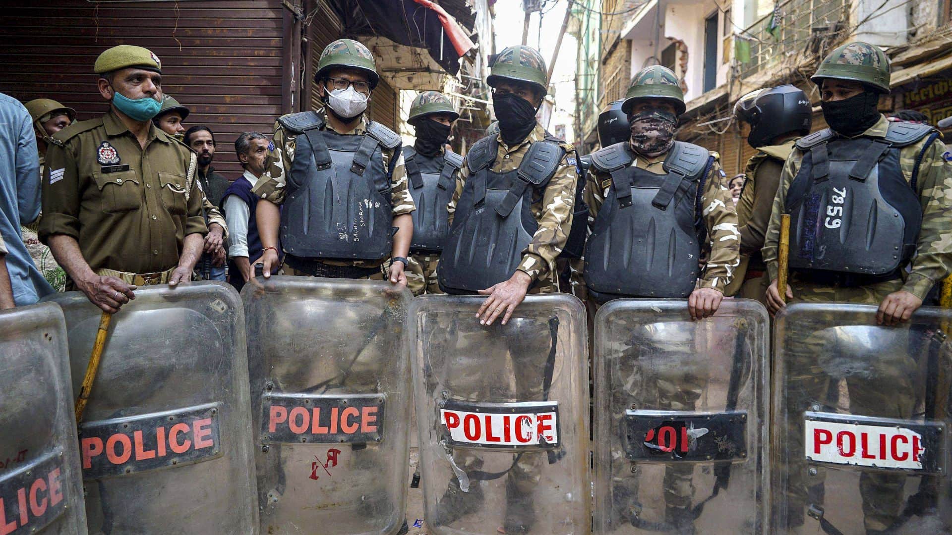 Dal Mandi demolition 15 photos of 14 new buildings bulldozed amid tight security in Varanasi