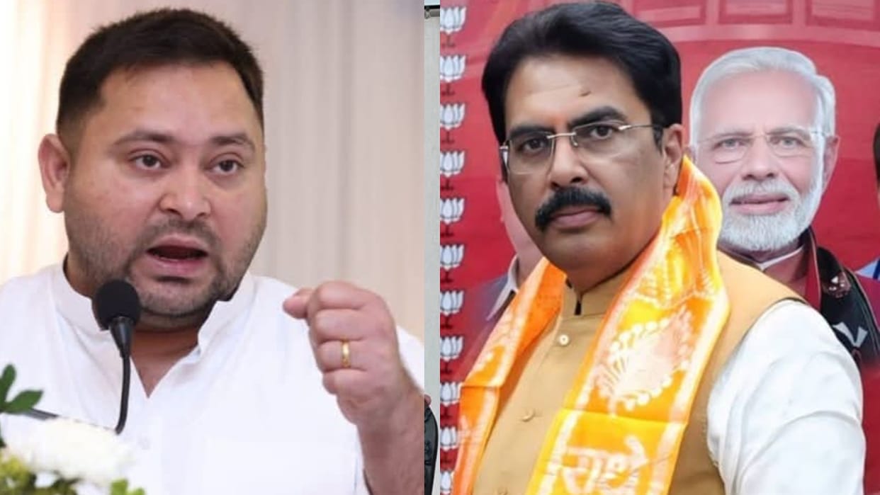 Bihar News : BJP party Sanjay Sarawagi targeted rjd party Tejashwi yadav for not attending Bihar Assembly