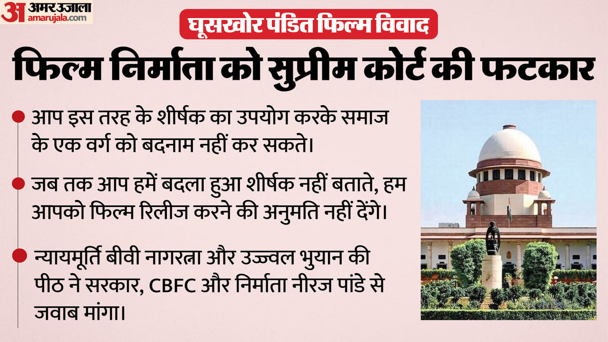 Supreme Court controversy over film Ghooskhor Pandat notice issued producers asked what will be new name
