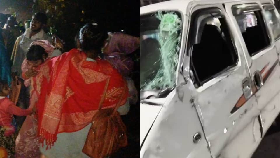 three died 21 people injured in a head-on collision between tractor-trolleys in Badaun