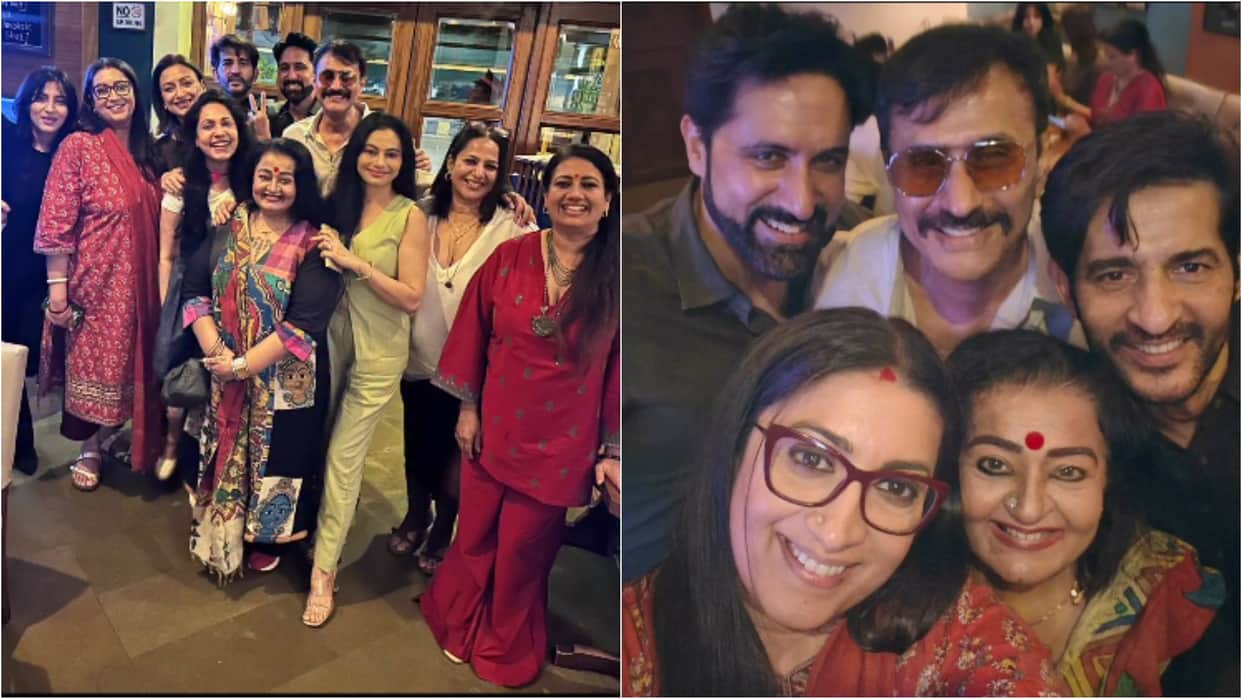 kyunki saas bhi kabhi bahu thi cast Reunion: Ritu Chaudhry shares photos with Smriti Irani Kamalika and Others