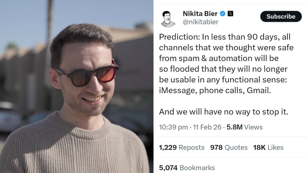 x product head Nikita Bier calls messages gmail unusable ai spam OpenClaw