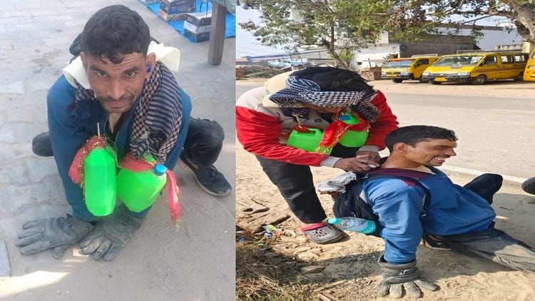 सच्ची श्रद्धा-मन में भक्ति: दोनों पैर खराब, 125 किमी तक चार लीटर कांवड़ लेकर जा रहे धीरेंद्र, करेंगे जलाभिषेक