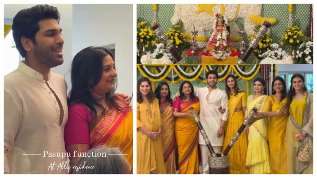 Allu Arjun missed being at brother Allu Sirish Pasupu ceremony Due To AA22xA6