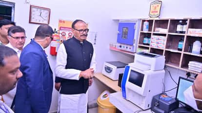 Deputy CM Brajesh Pathak inspected Community Health Center Suriyawan during his visit to Bhadohi