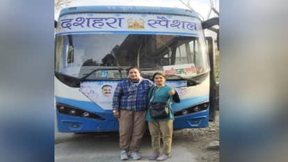 Himachal: For the first time, woman driver and conductor in HRTC bus, passengers were also surprised.