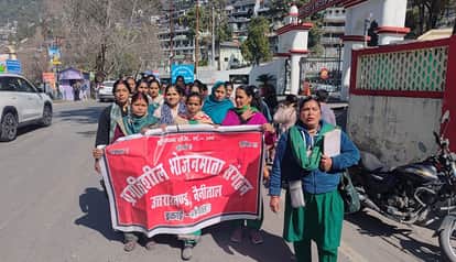 Bhojanmatas took to the streets against labor laws