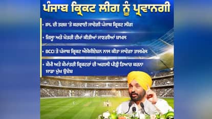 Punjab government decided to organize Punjab Cricket League on lines of IPL