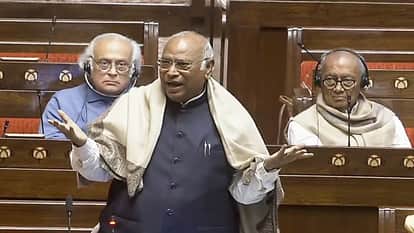 Mallikarjun Kharge angry Reaction on Rajya Sabha Speech big portion removed from official record