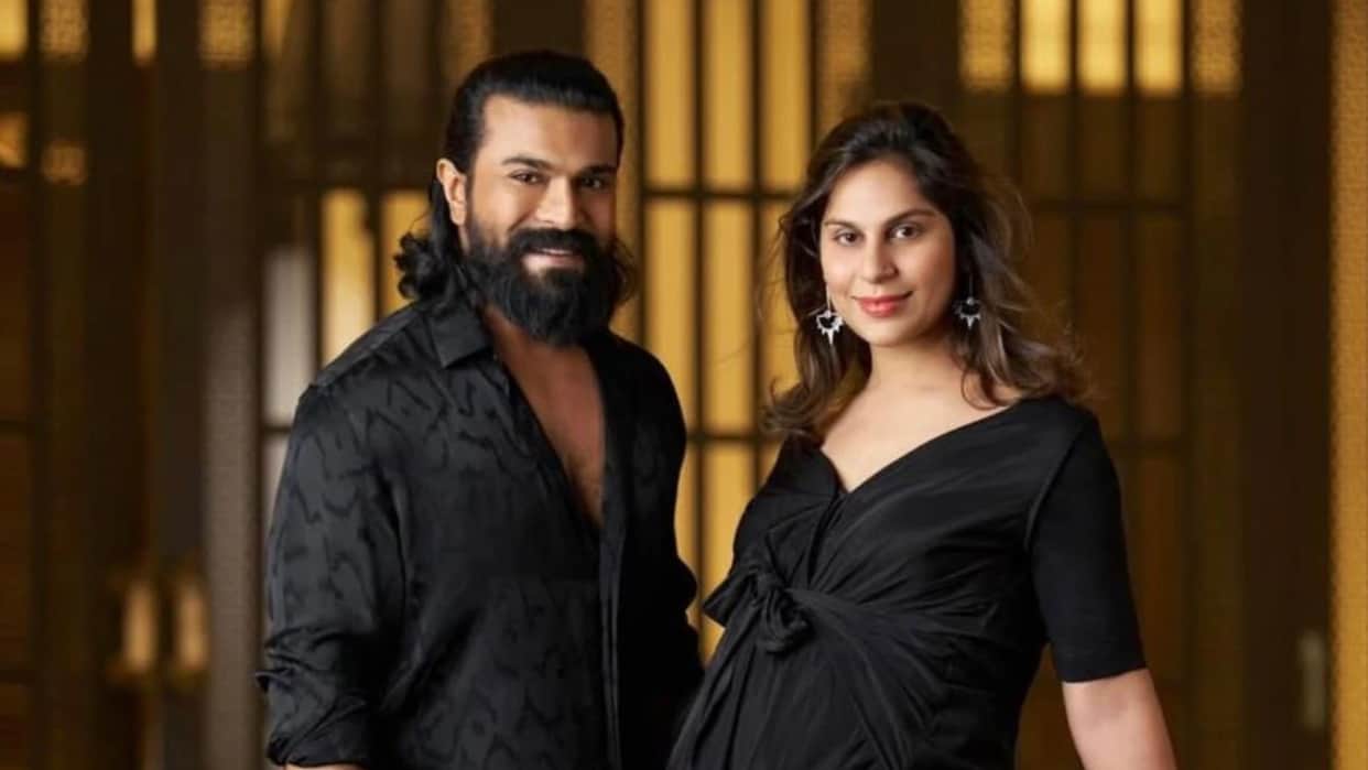 Ram Charan And Upasana Konidela Share The First Glimpse Of Their Twins Writing Heart Is full