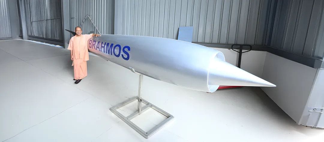 UP: CM changes his social media cover image, hints at this by standing next to BrahMos; production begins in L