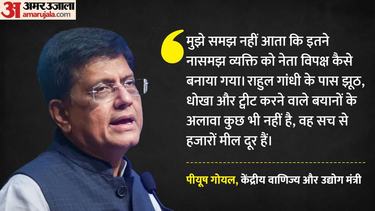 Piyush Goyal retort to Rahul Gandhi allegations on india us trade deal How to become an opposition leader