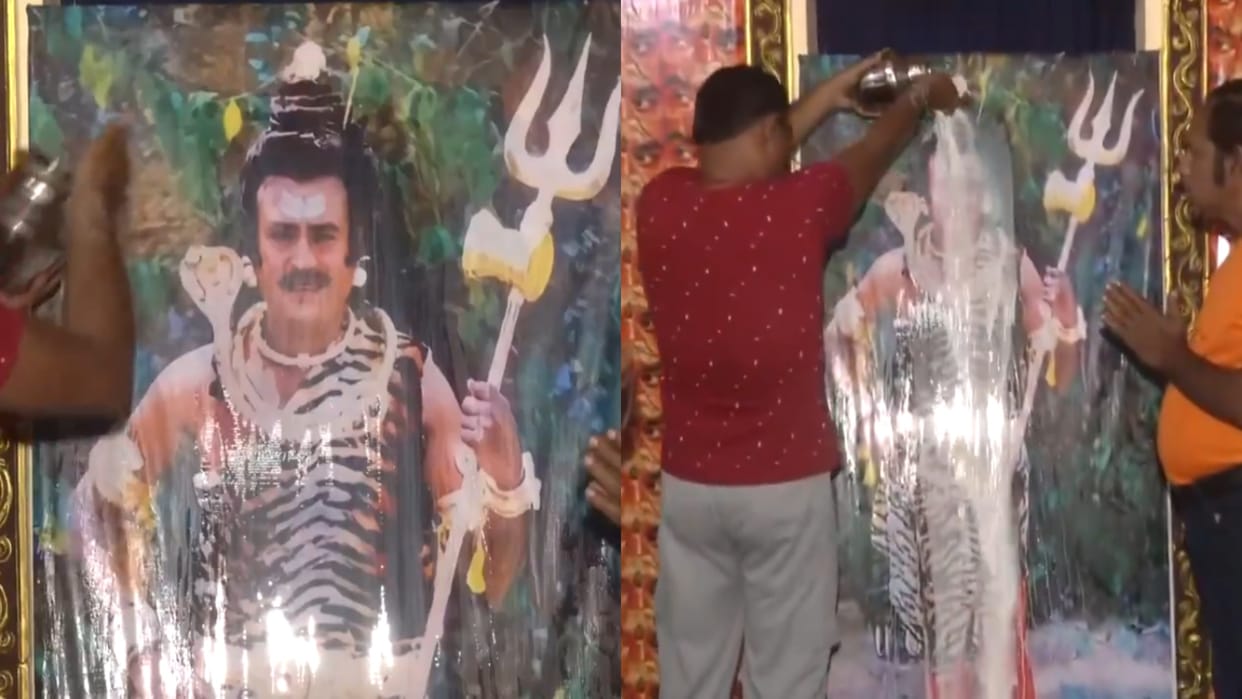 Rajinikanth's Fan Celebrated Mahashivratri In A Unique Way Giving Thalaiva The Status Of Lord Shiva