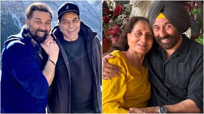 सनी देओल, धर्मेंद्र और अपनी मां के साथ