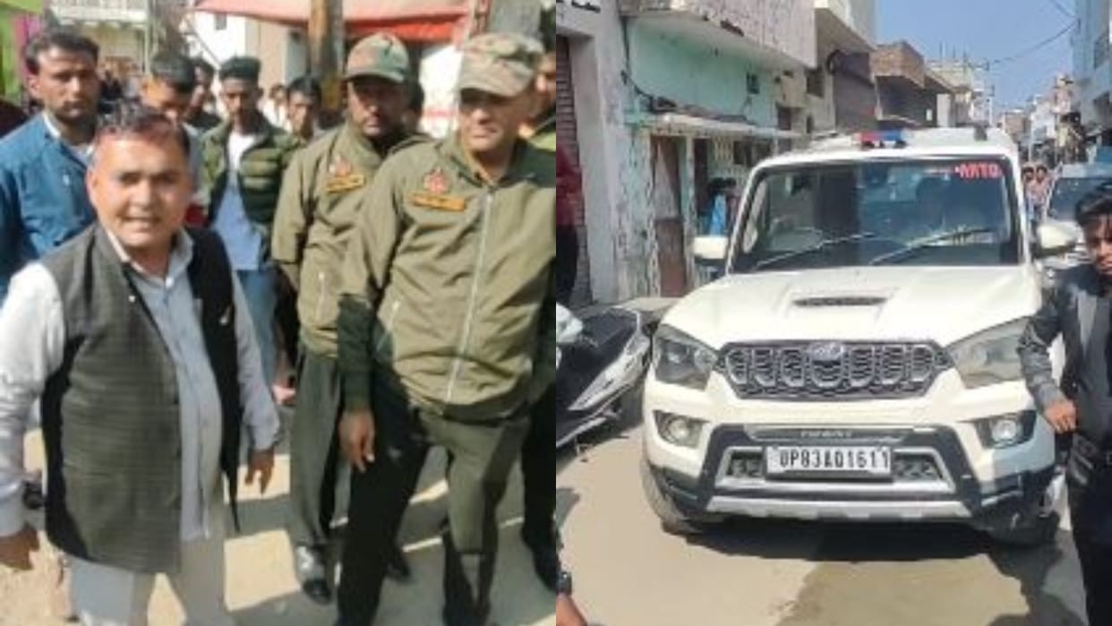 ARTO and SP leader get into an argument on the road in Budaun