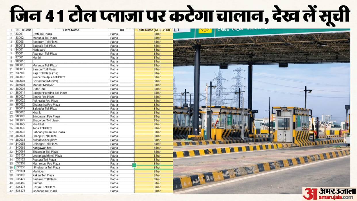 vehicle challan on 41 toll plaza in bihar without puc insurance or vehicle fitness bihar news