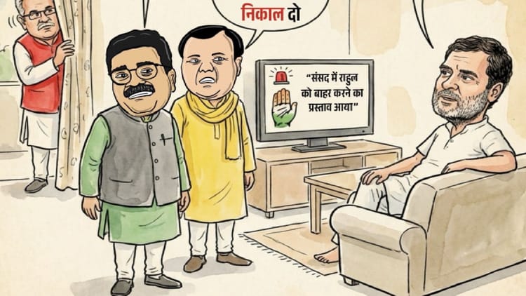 छत्तीसगढ़ बीजेपी का कार्टून वार: पूर्व सीएम भूपेश बघेल और सांसद राहुल गांधी पर कसा तीखा तंज, बोली- ये नेता...