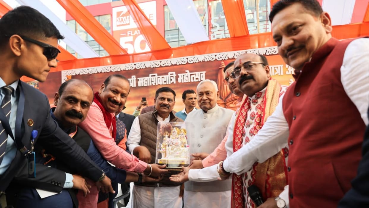 CM nitish kumar visit Mahashivratri 2025 Khajpura Shiva Temple patna bihar news