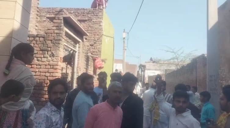 child threw stone at man carrying Kanwad raising tensions in village in mathura