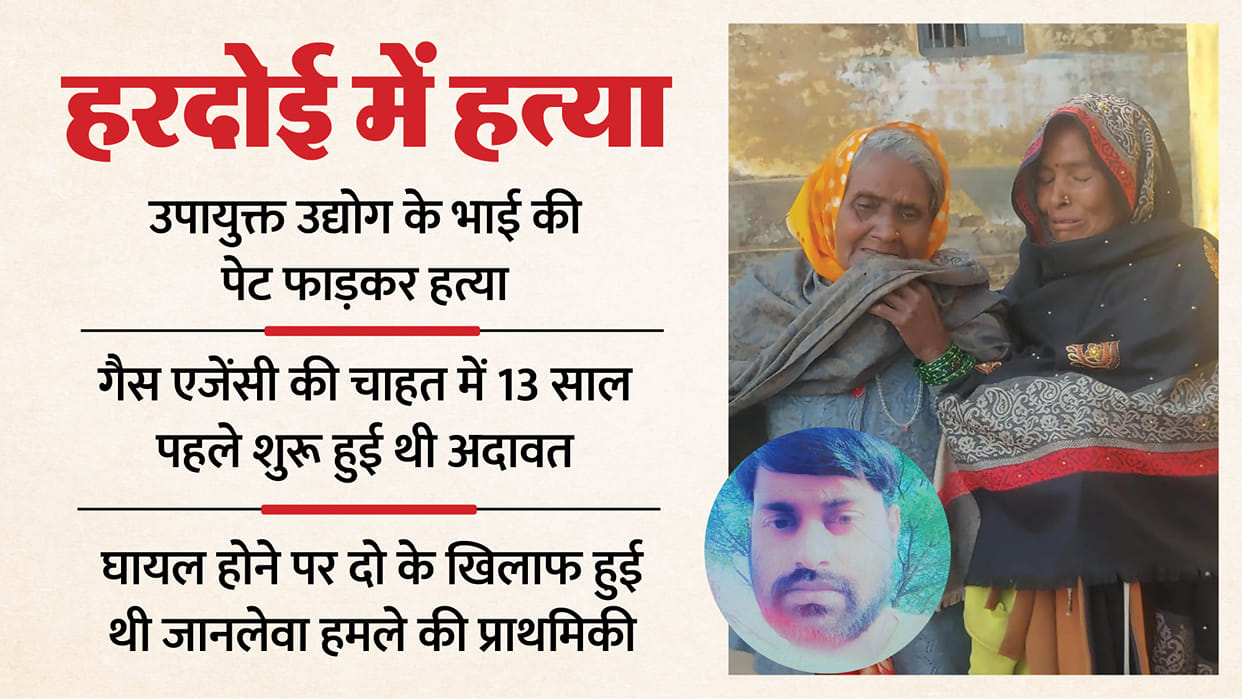 Deputy Commissioner of Industries Brother murder In hardoi intestines also came out due to stomach bursting