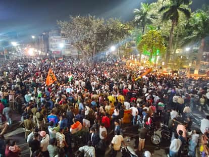 Indore: Indian victory celebrated at Indore's Rajwada, patriotic slogans echoed