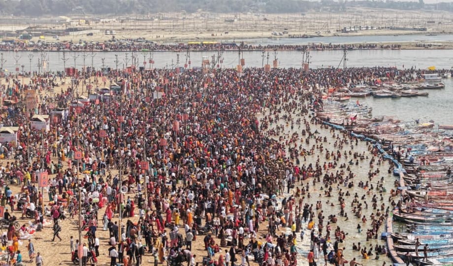 Over 22 crore devotees bathed in the Magh Mela, monitored by AI cameras.