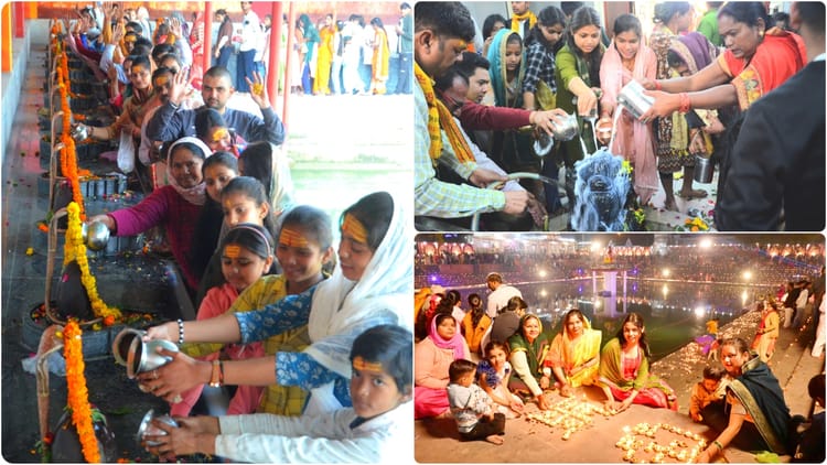 महाशिवरात्रि पर शिवमय हुई नाथ नगरी: बरेली में दिनभर रही मंदिरों में भीड़, शाम को भक्तों ने जलाए आस्था के दीप