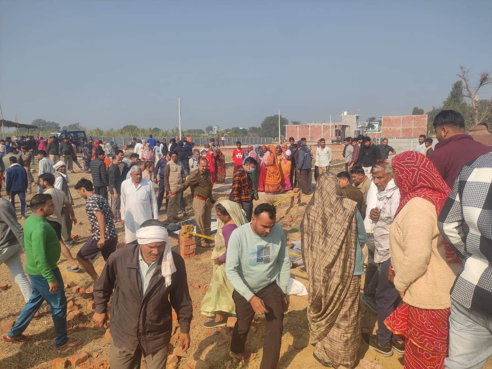 dead body found missing pradhan for eight days family alleges murder