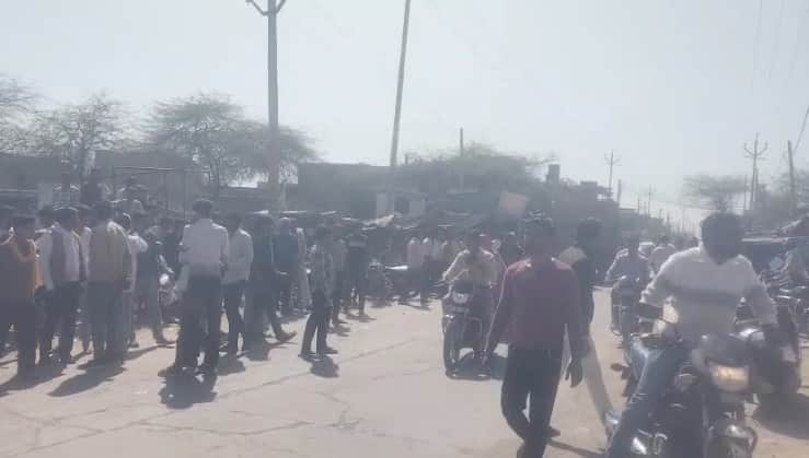 child threw stone at man carrying Kanwad raising tensions in village in mathura