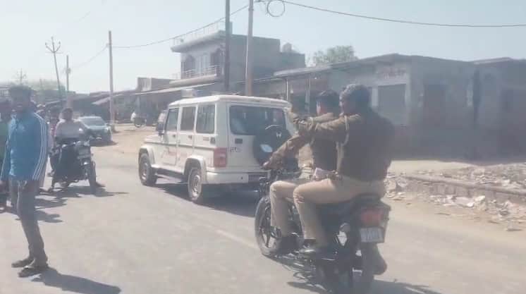 child threw stone at man carrying Kanwad raising tensions in village in mathura