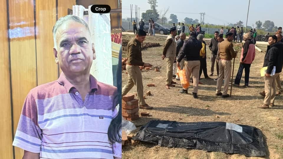 dead body found missing pradhan for eight days family alleges murder