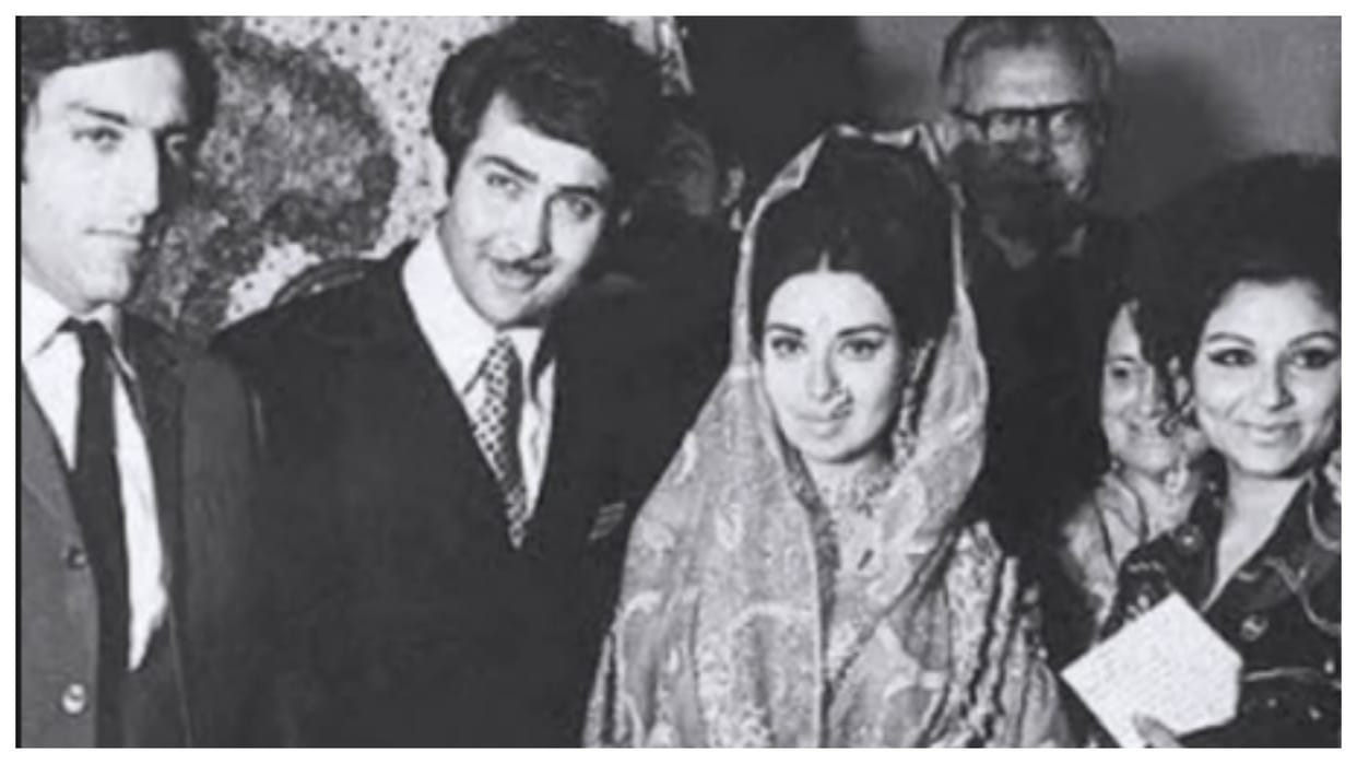 Randhir Kapoor birthday Saba Pataudi Shares Rare Wedding Photo Of him with babita