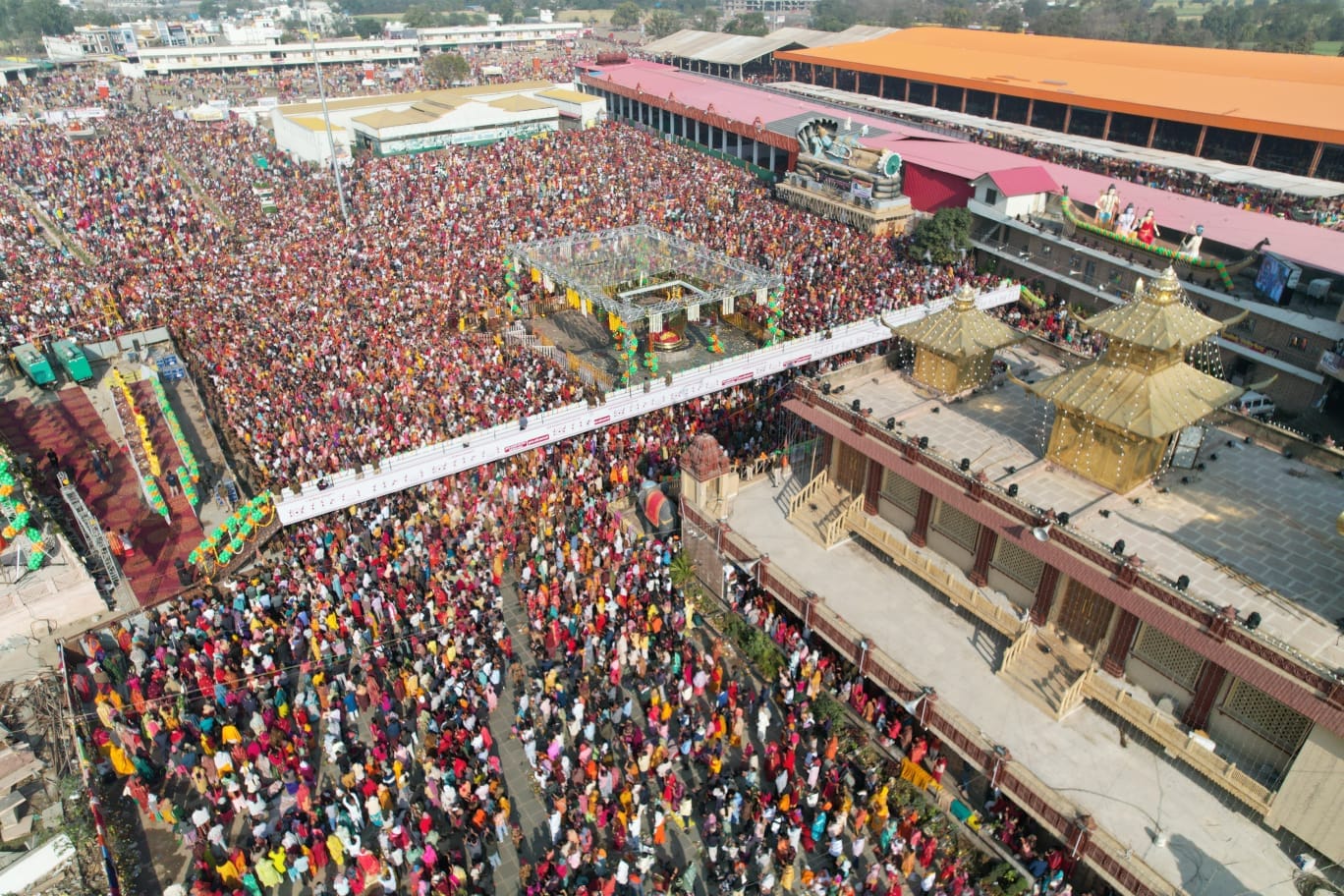 Green Shivratri celebrated at Kubereshwar Dham in Sehore on Shivratri, with lakhs of people present.