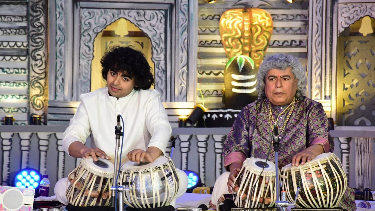 Shivratri Music Festival Kathak dance performed 57 times, the tabla decorated court in varanasi